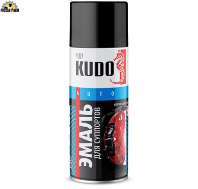 Краска аэрозоль "KUDO" для суппортов черная (520 мл) KU-5214
