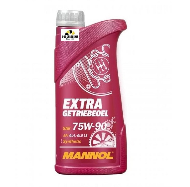Масло трансмиссионное MANNOL 75W90 GL4/GL 5 1л синт.( Extra Getreibeoel)
