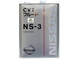 Масло трансмиссионное NISSAN  CVT fluid  NS-3  4л (для вариатора) / KLE53-00004/