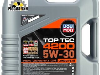Масло моторное LIQUI MOLY Top Tec 4200 5W30 4л 3715 (SP,C2/C3,HC-синт)