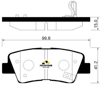 Колодки тормозные дисковые HSB HP0038