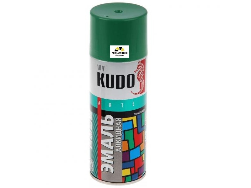 Краска аэрозоль "KUDO" зеленая (520 мл) KU-10081