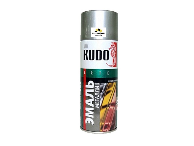 Краска аэрозоль металлик "KUDO" хром (520 мл) KU-1027