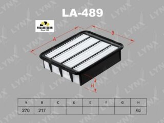 Фильтр воздушный LYNXauto LA-489 (1780111130 / C27069)*