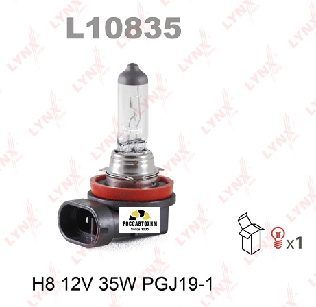 L10835 Лампа H8 12V 35W PGJ19-1 LYNXauto