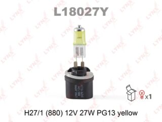 Лампа H27W/1 12V PG13 YELLOW LYNXauto L18027Y