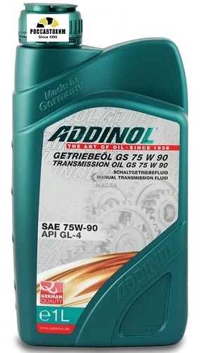 Масло трансмиссионное ADDINOL Getriebeol GS 75W90 GL-4 п/с 1л