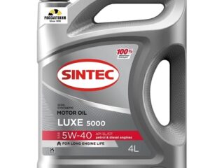 Масло моторное SINTEC 5W40 Люкс 5000 API SL/CF п/с 4л  Арт. 600237
