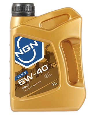 Масло моторное NGN 5W-40 GOLD A-LINE SN/CF 1л (синт. мотор. масло), V272085602
