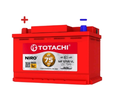 АКБ TOTACHI NIRO MF 57515 VL 75а/ч поляр. прямая 1 (JIS R)