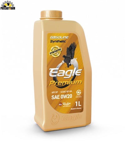 Масло моторное EAGLE PREMIUM Gasoline 100% SYN. 0W20 API SP 1L