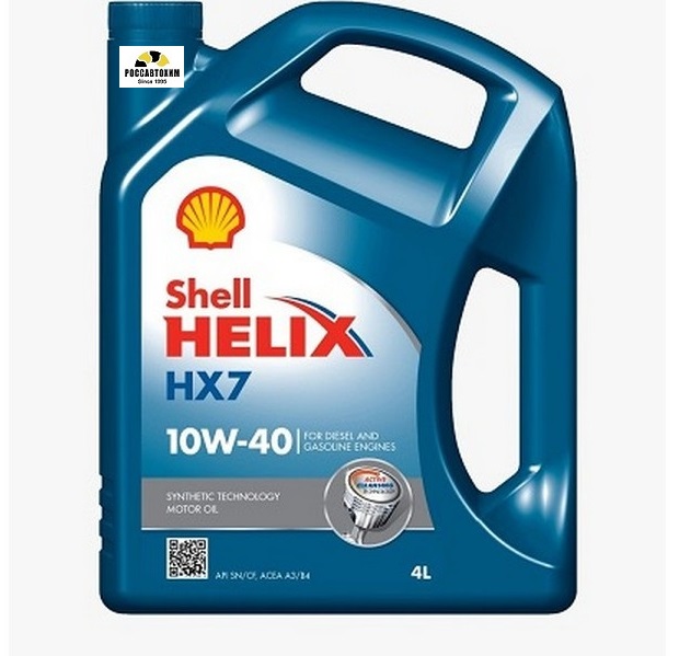 Масло моторное Shell Helix HX7 10W40 4л п/с