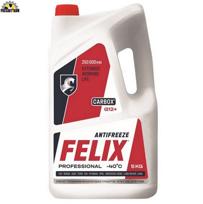 Антифриз FELIX Carbox-40 G12+ (красный) 5 кг Дзержинск
