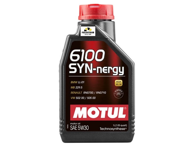 Масло моторное MOTUL 6100 SYN-Nergy 5w 30 1л/106521/