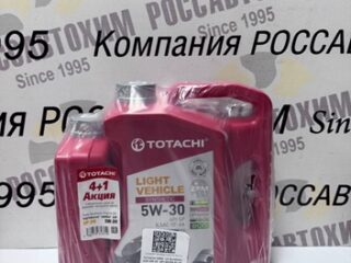 АКЦИЯ! Масло моторное TOTACHI NIRO LV Synthetic 5W30 SP синт. 4л (4+1=5л)