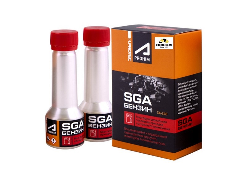 Многофункциональная присадка для бензина SGA Suprotec A-Prohim (2*50мл) (к-т)