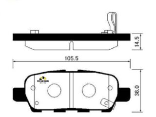 Колодки тормозные дисковые HSB HP3007