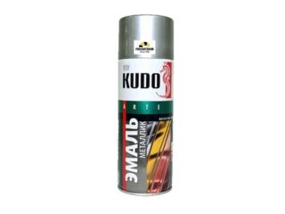 Краска аэрозоль металлик "KUDO" хром (520 мл) KU-1027