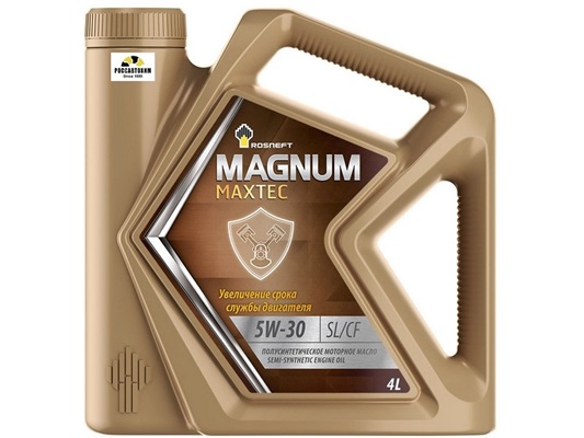 Масло моторное РосНефть RN Magnum Maxtec 5W30 SL/CF 4л п/синтетика