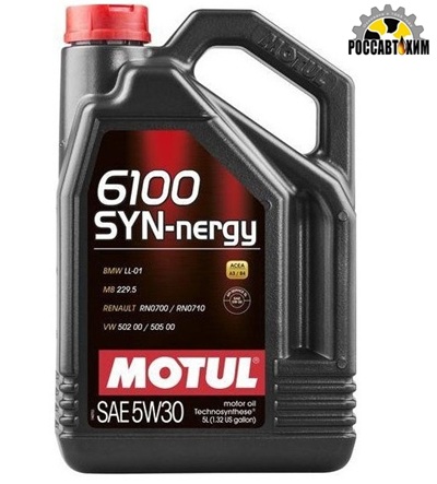 Масло моторное MOTUL 6100 SYN-Nergy 5w-30 ( 5L) 113439