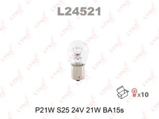 Лампа P21W 24V BA15S HCV LYNXauto L24521