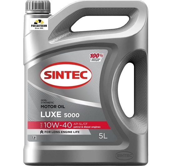 Масло моторное SINTEC 10W40 Люкс 5000 API SL/CF п/с 5л