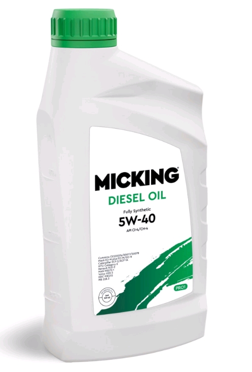 Масло моторное Micking Diesel Oil PRO1 5W40 синт. API CI-4/CH-4 дизель 1л арт M1155