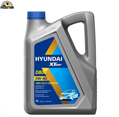Масло моторное HYUNDAI XTeer D800 5W-40 4л Diesel Ultra синтетика