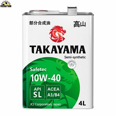 Масло моторное TAKAYAMA Safetec 10W40 SL, A3/B4 п/с 4л