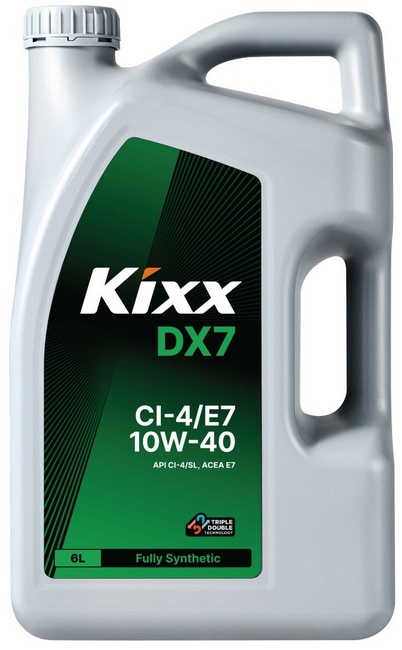 Масло моторное KIXX DX7 10W40 CI-4/SL, E7 синт. 6л