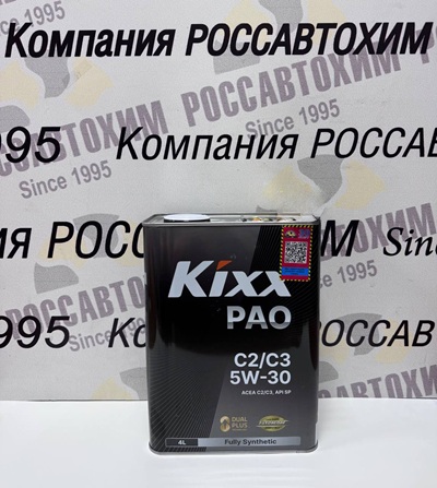 Масло моторное KIXX PAO 5W30 SP, C2/C3 синт. 4л