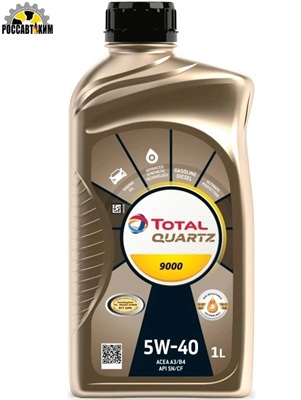 Масло моторное TOTAL QUARTZ 9000 5w40 (EU) 1л синт. 229707 Турция