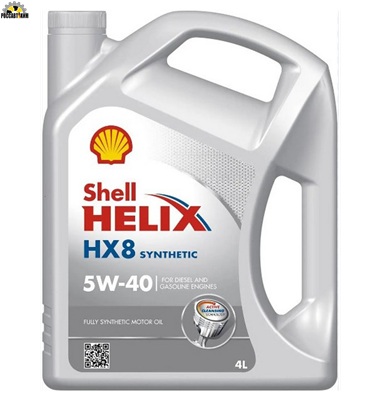 Масло моторное Shell Helix HX8 5W40 А3/В4 4л Турция 550070336