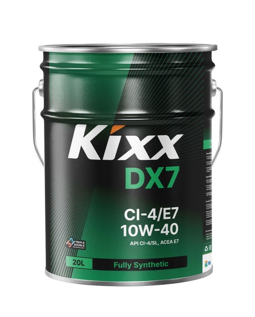 Масло моторное KIXX DX7 10W40 CI-4/SL, E7 синт. 20л