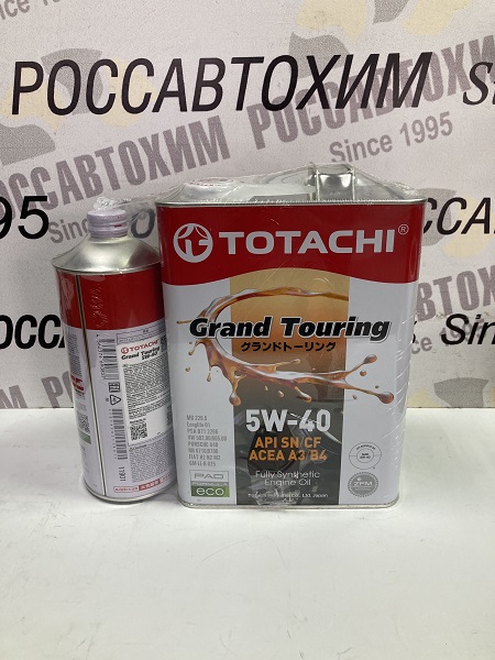 Акция!!! Масло моторное TOTACHI Grand Touring Fully Synthetic 5W40 SN, A3/B4 синт. 4л (4л+1л)