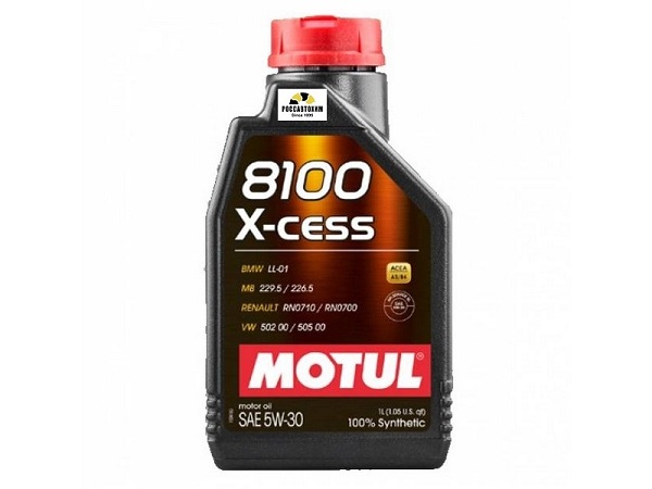 Масло моторное MOTUL 8100 X-cess 5w30 A3/B4 1л /108944/