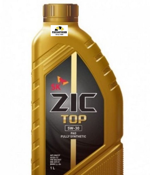 Масло моторное ZIC TOP 5W30 SL/CF синтетическое 1 л