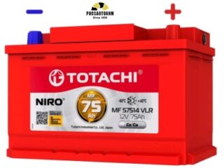 АКБ TOTACHI NIRO MF 57514 VLR 75а/ч поляр. обратная 0 (JIS L)