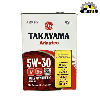 Масло моторное TAKAYAMA Adaptec 5W30 SP, GF-6A синт. 4л