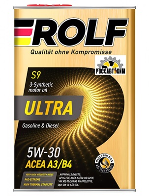 Масло моторное ROLF ULTRA 5W30 SP/CF, A3/B4 синт. 1л