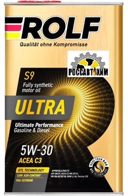 Масло моторное ROLF ULTRA 5W30 SN/CF, C3 синт. 1л