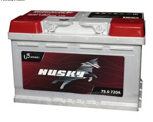 Аккумулятор Husky 75 Ач о/п 6СТ-75.0 (низкая)