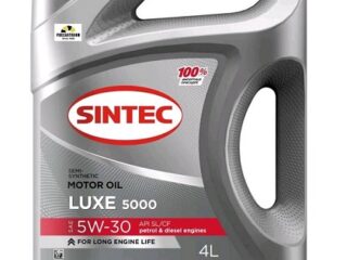 Масло моторное SINTEC 5W30 Люкс 5000 API SL/CF 4л  (600245)