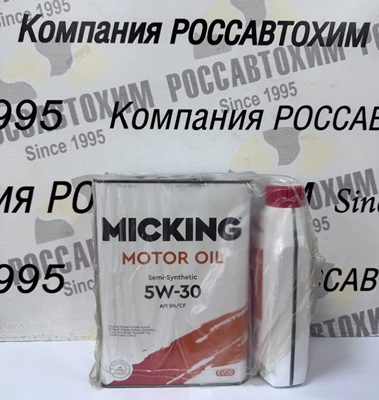 Масло моторное Micking Motor Oil EVO2 5W-30 SN/CF Акция 4л+1л