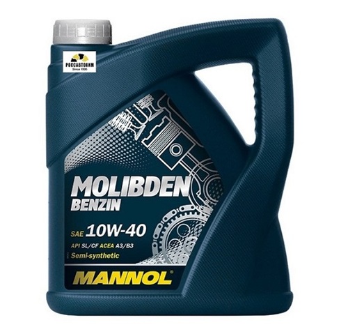 Масло моторное MANNOL 10W40 MOLIBDEN Benzin 4л п/с