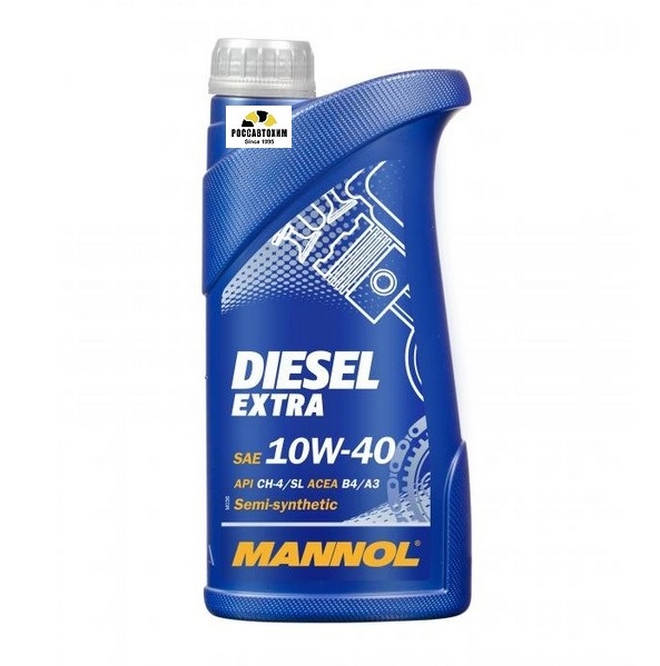 Масло моторное MANNOL 10W40 Diesel-Extra 1л п/с