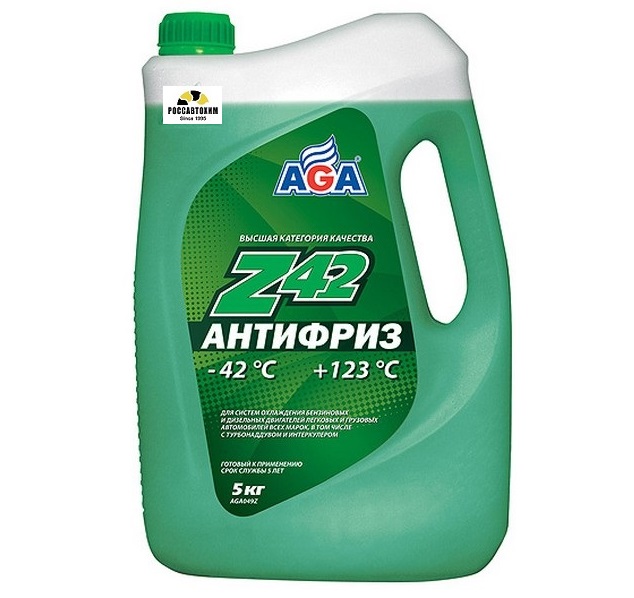 Антифриз готовый -42С 5л (зеленый) AGA049Z