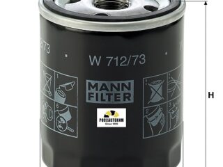 Фильтр масляный MANN W712/73