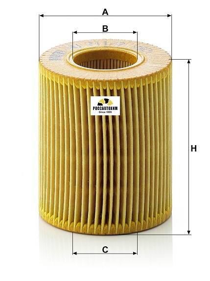 Фильтр масляный MANN HU711/2x