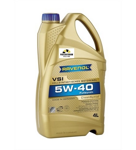 Масло моторное RAVENOL VSI 5W40 4л синт. универс.